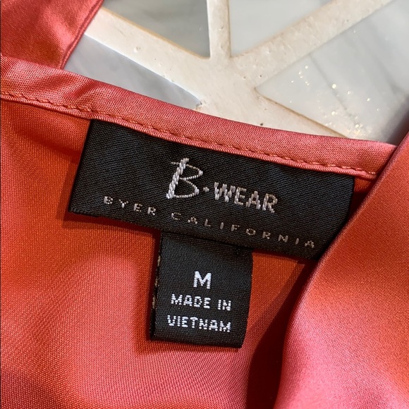 Byer California Satin Halter Top with Ruffles - Picture 5 of 6